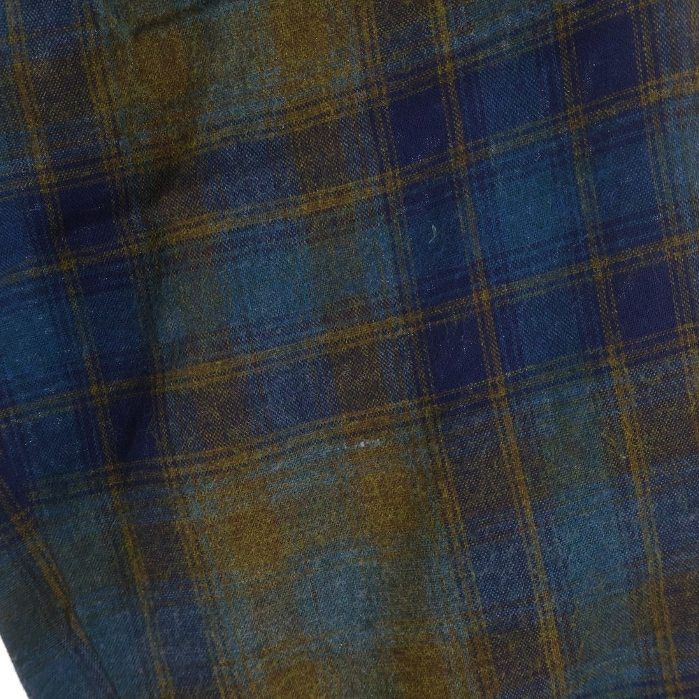 VINTAGE(ヴィンテージ) 60S ARROW CHEVELLA OMBRE CHECK RAYON L/S SHIRTS オンブレチェック レーヨン 長袖 シャツ ブルー/ブラウン