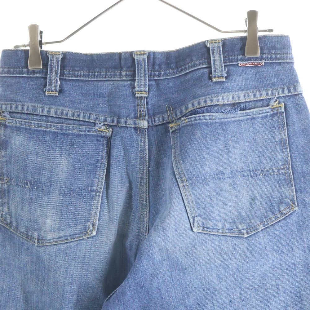 VINTAGE(ヴィンテージ) 50-60S RED SNAP GRIPPER ZIPPER レッドスナップ 3ステッチ ジップアップ デニムパンツ インディゴ