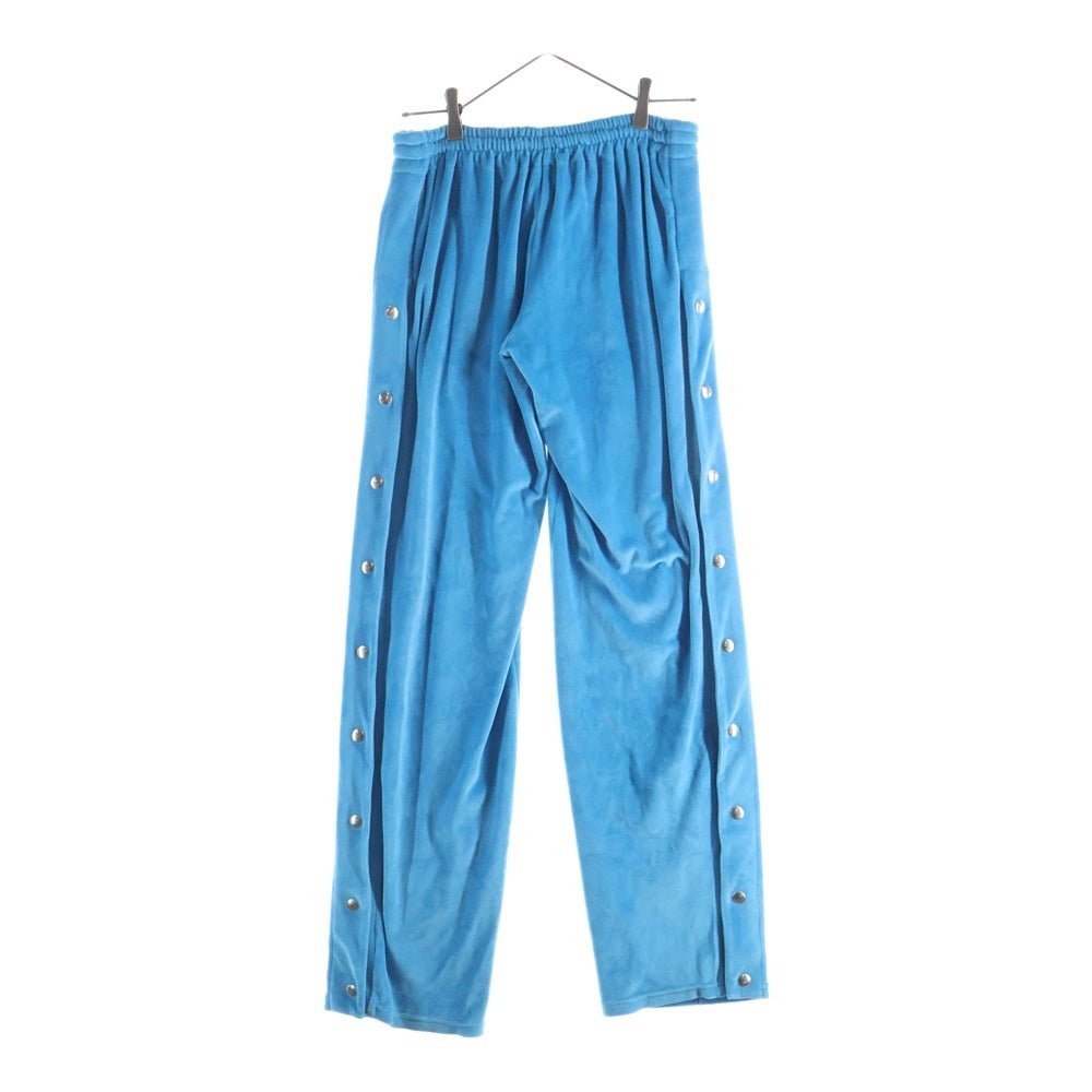 NO BRAND(ノーブランド) PRISCAVera(プリスカヴェラ) VELVET SIDE SNAP PANTS ベロア スナップボタン ドローストリング パンツ ライトブルー レディース