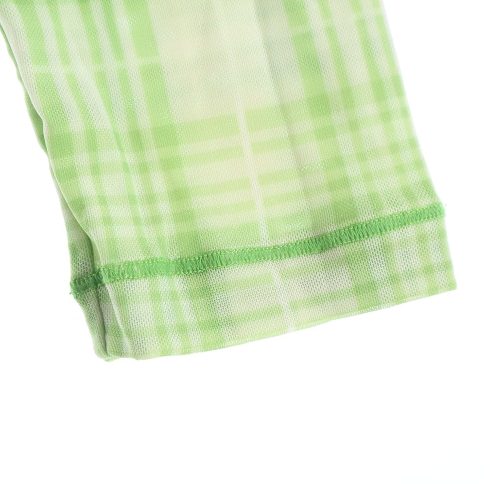 NO BRAND(ノーブランド) CHOPOVA LOWENA(チョポヴァ ロウェナ）24SS シアー アシンメトリー柄 トップス メッシュ マルチカラー レディース