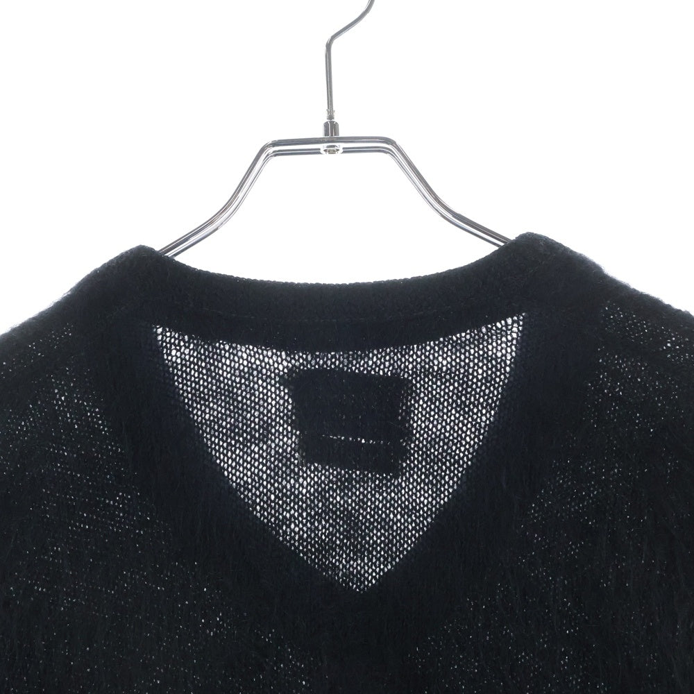 VINTAGE(ヴィンテージ) 50-60S Merrimac Sportswear mohair vneck virgin wool knit メリマック スポーツウェア モヘア Vネック 長袖ニットセーター ブラック