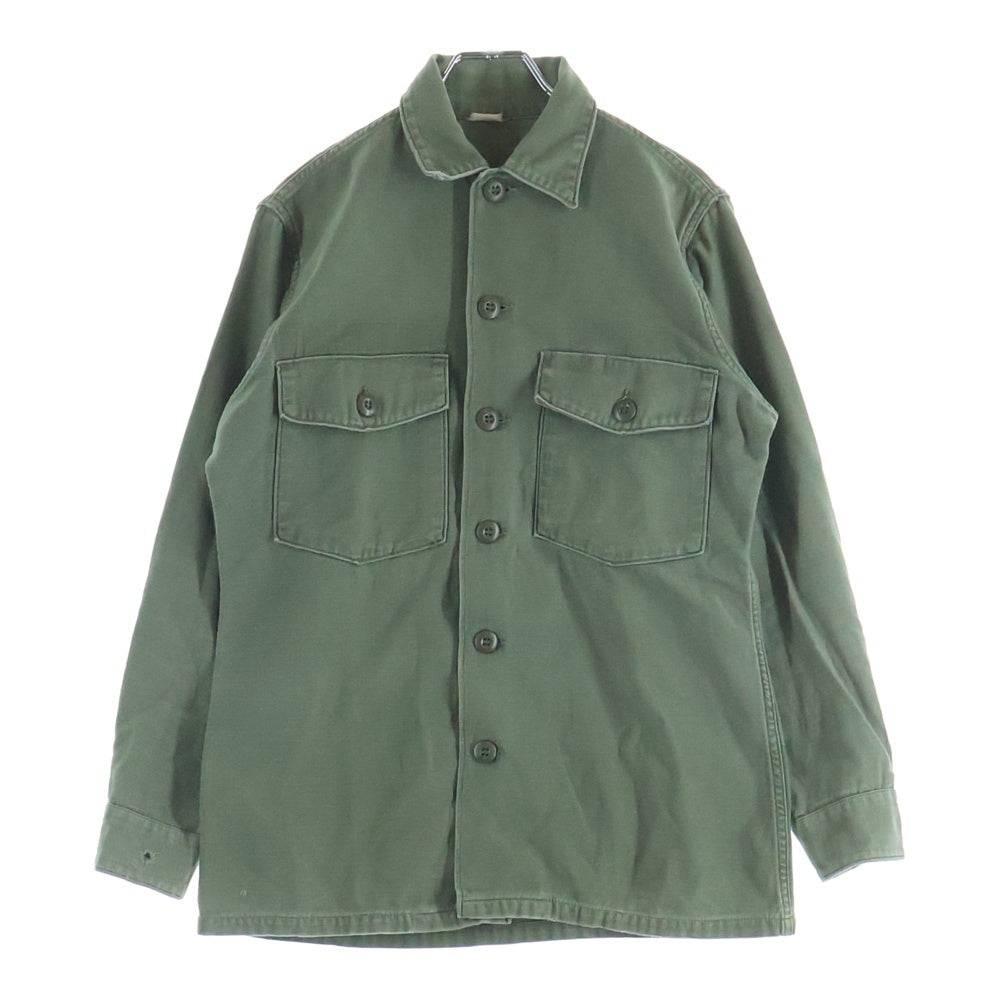 VINTAGE(ヴィンテージ) 70S U.S. ARMY UTILITY SHIRT 2nd MILITARY アメリカ軍 ユーティリティシャツ ミリタリー カーキ