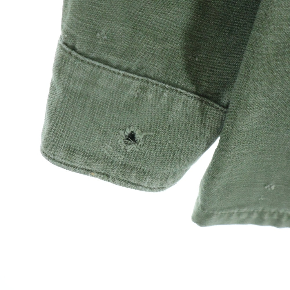 VINTAGE(ヴィンテージ) 70S U.S. ARMY UTILITY SHIRT 2nd MILITARY アメリカ軍 ユーティリティシャツ ミリタリー カーキ
