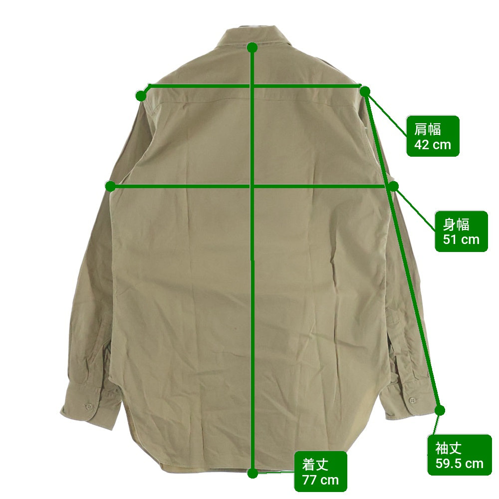 VINTAGE(ヴィンテージ) 60S EURO FRENCH ARMY M47 FIELD SHIRT MILITARY ユーロ フランス軍 フィールド シャツ ベージュ