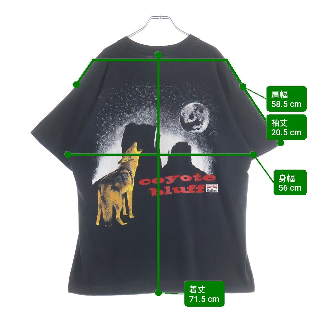 VINTAGE(ヴィンテージ) 90S MARLBORO COYOTE POCKET TEE DELTA マルボロ コヨーテ ブラフ ポケット 半袖Tシャツ ブラック