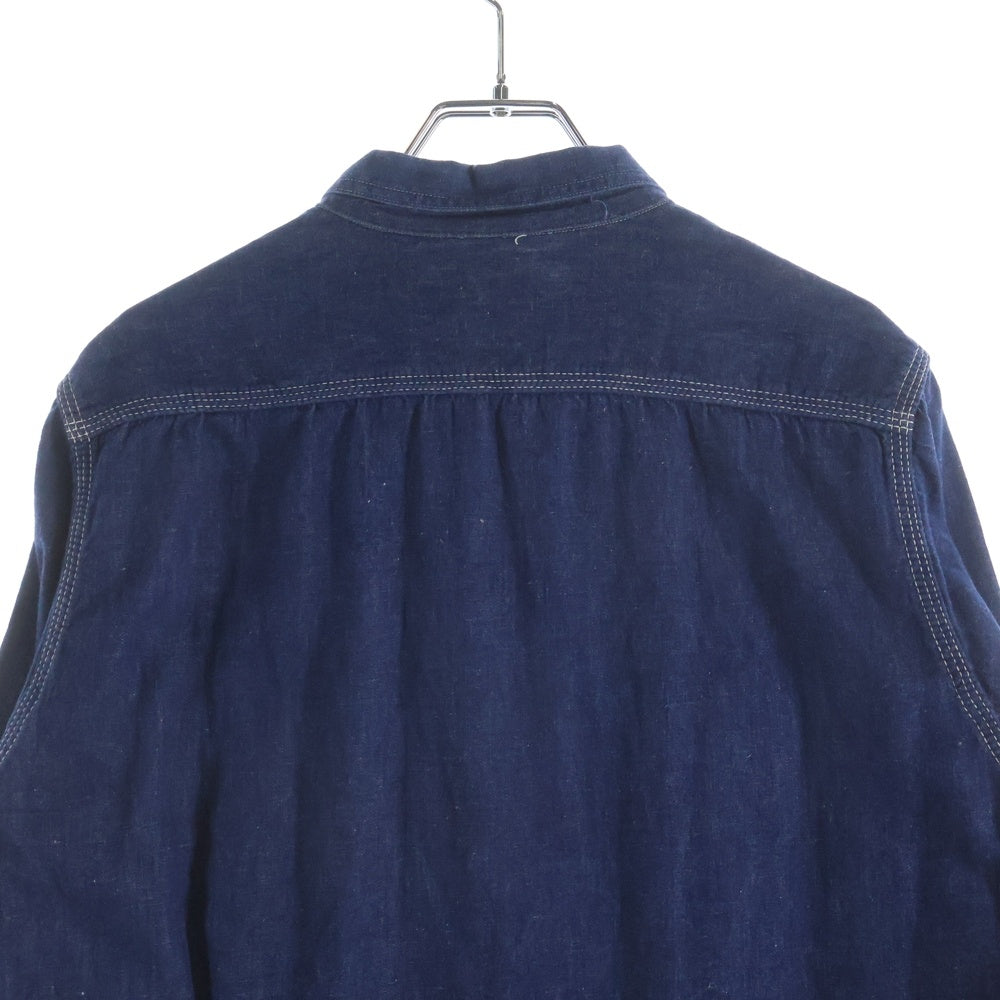 NO BRAND(ノーブランド) SUNNY SPORT 40s style denim shirts デニム 長袖シャツ ブルー