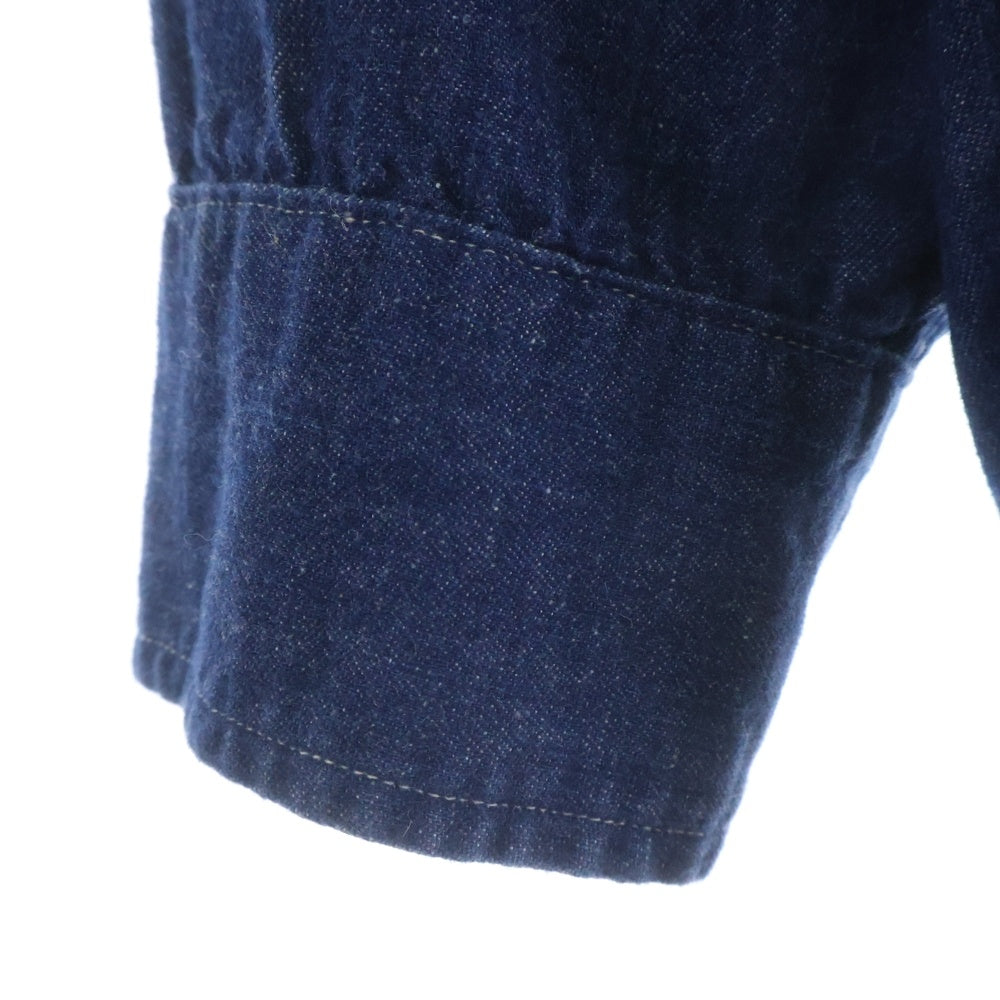 NO BRAND(ノーブランド) SUNNY SPORT 40s style denim shirts デニム 長袖シャツ ブルー