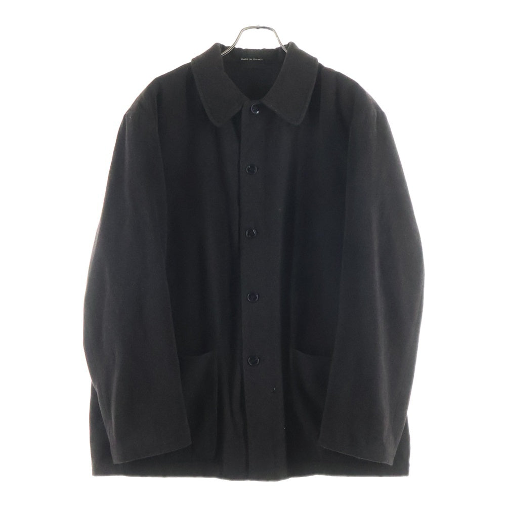 agnes b. homme(アニエスベーオム) 90S WOOL JACKET 5B COVERALL MADE IN FRANCE フランス製 ウール カバーオール ジャケット ブラウン