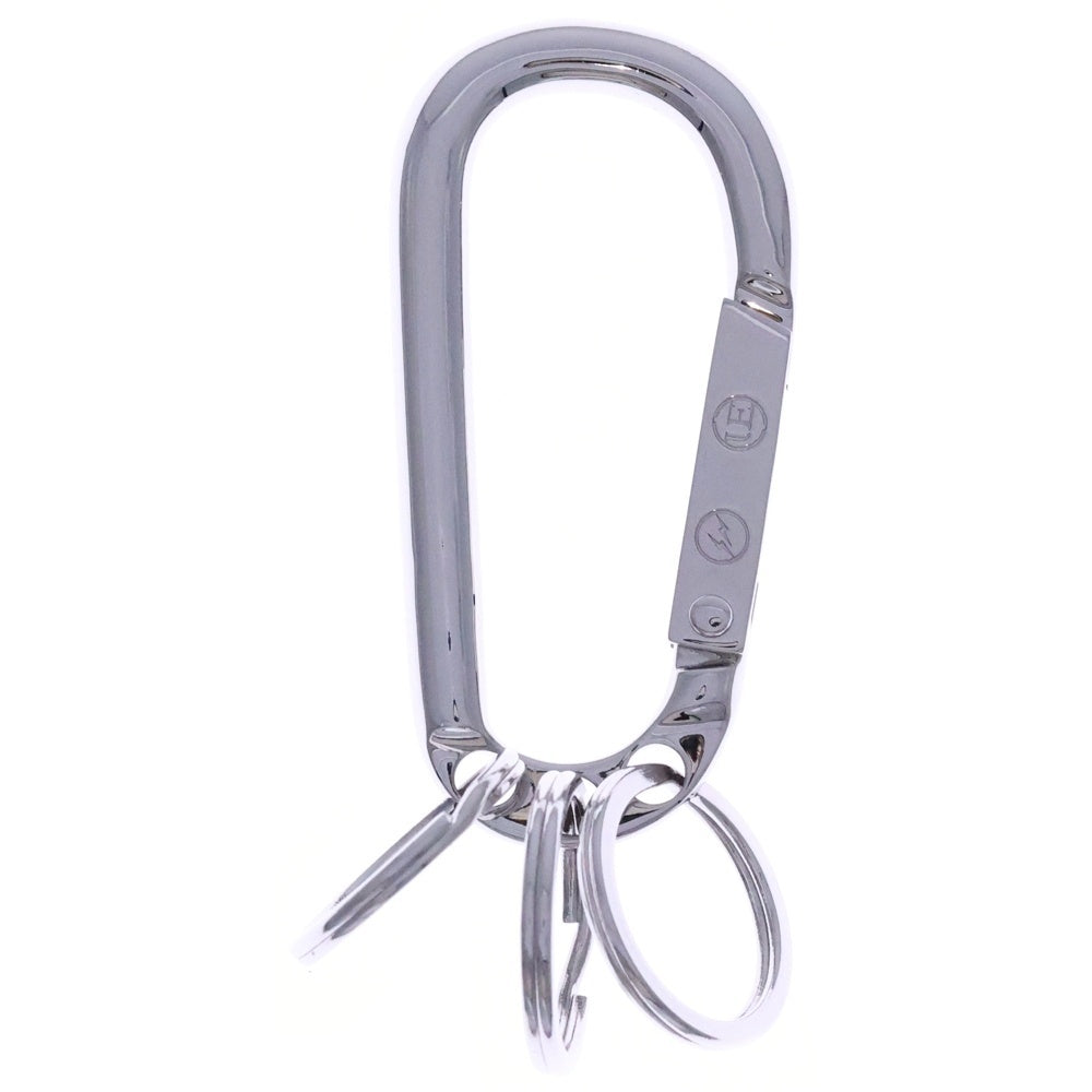 UNIFORM EXPERIMENT(ユニフォームエクスペリメント) ZIRCONIA STONE CARABINER ジルコニア ストーン付きカラビナ シルバー レディース