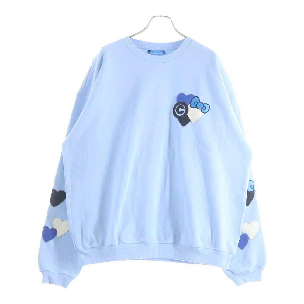 COIN PARKING DELIVERY(コインパーキングデリバリー) ×サンリオキャラクターズ SHIRT CPDSC-KT14 クルーネック長袖スウェットトレーナー ライトブルー