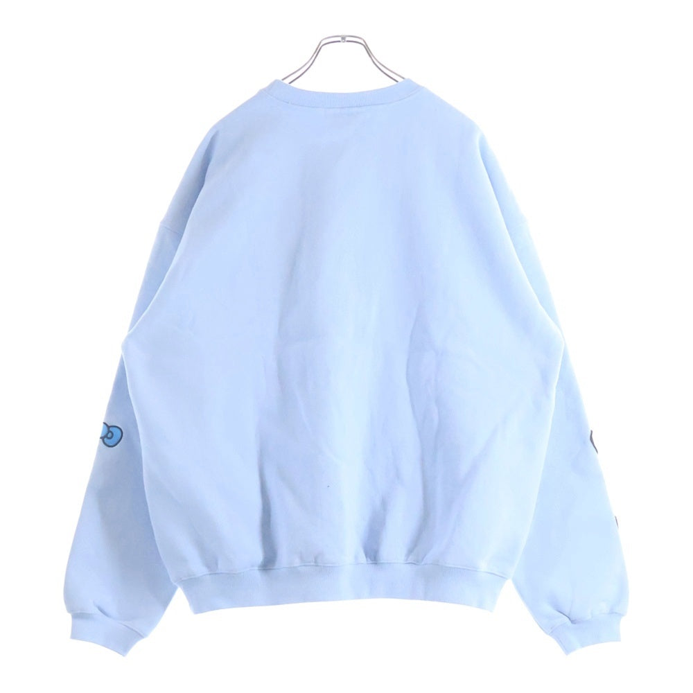 COIN PARKING DELIVERY(コインパーキングデリバリー) ×サンリオキャラクターズ SHIRT CPDSC-KT14 クルーネック長袖スウェットトレーナー ライトブルー