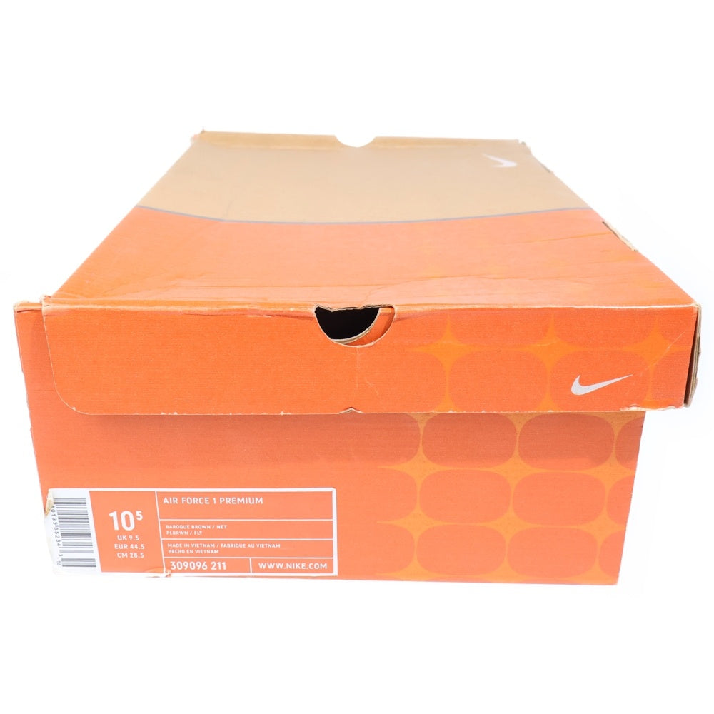 NIKE(ナイキ) AIR FORCE 1 LOW PRM エアフォース 1 プレミアム ローカットスニーカー ブラウン US10.5/28.5cm 309096-211