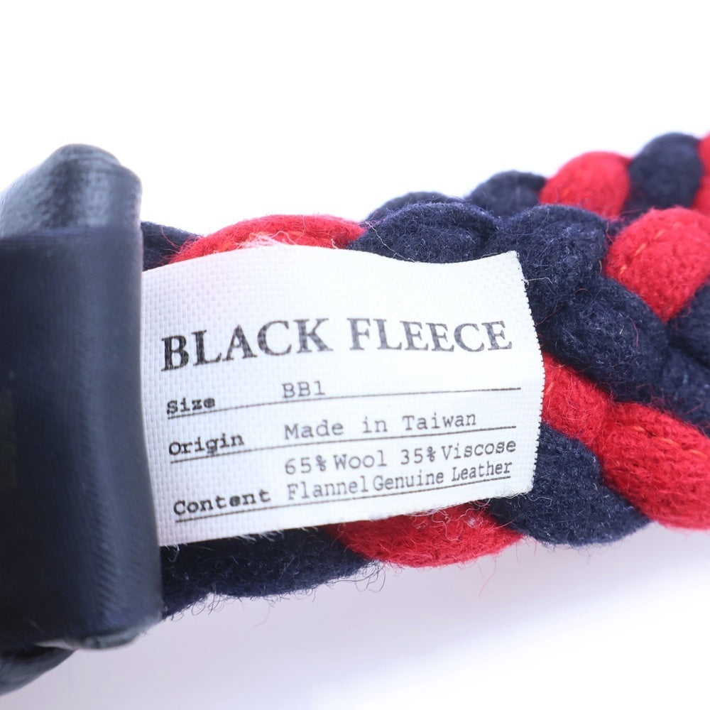 BLACK FLEECE BY BROOKS BROTHERS(ブラック フリース バイ ブルックス ブラザーズ) バイカラー ウールベルト ネイビー/レッド