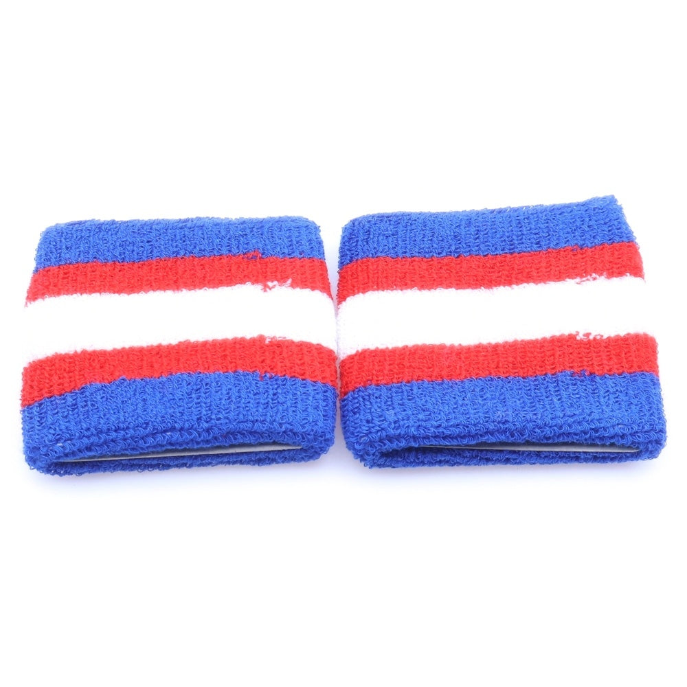 GOODENOUGH(グッドイナフ) Tricolore Cotton Pile Wrist Band トリコロール ロゴリストバンド 両手用