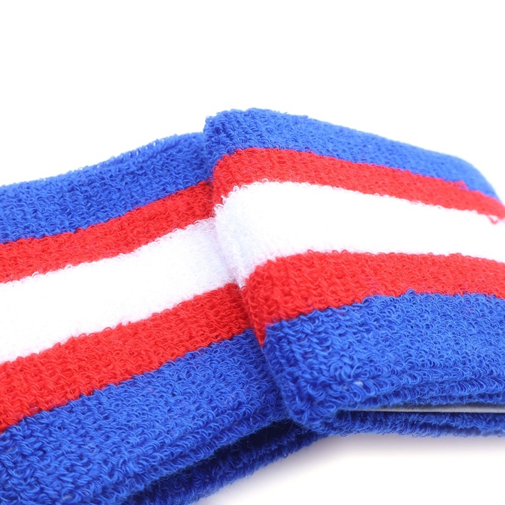 GOODENOUGH(グッドイナフ) Tricolore Cotton Pile Wrist Band トリコロール ロゴリストバンド 両手用
