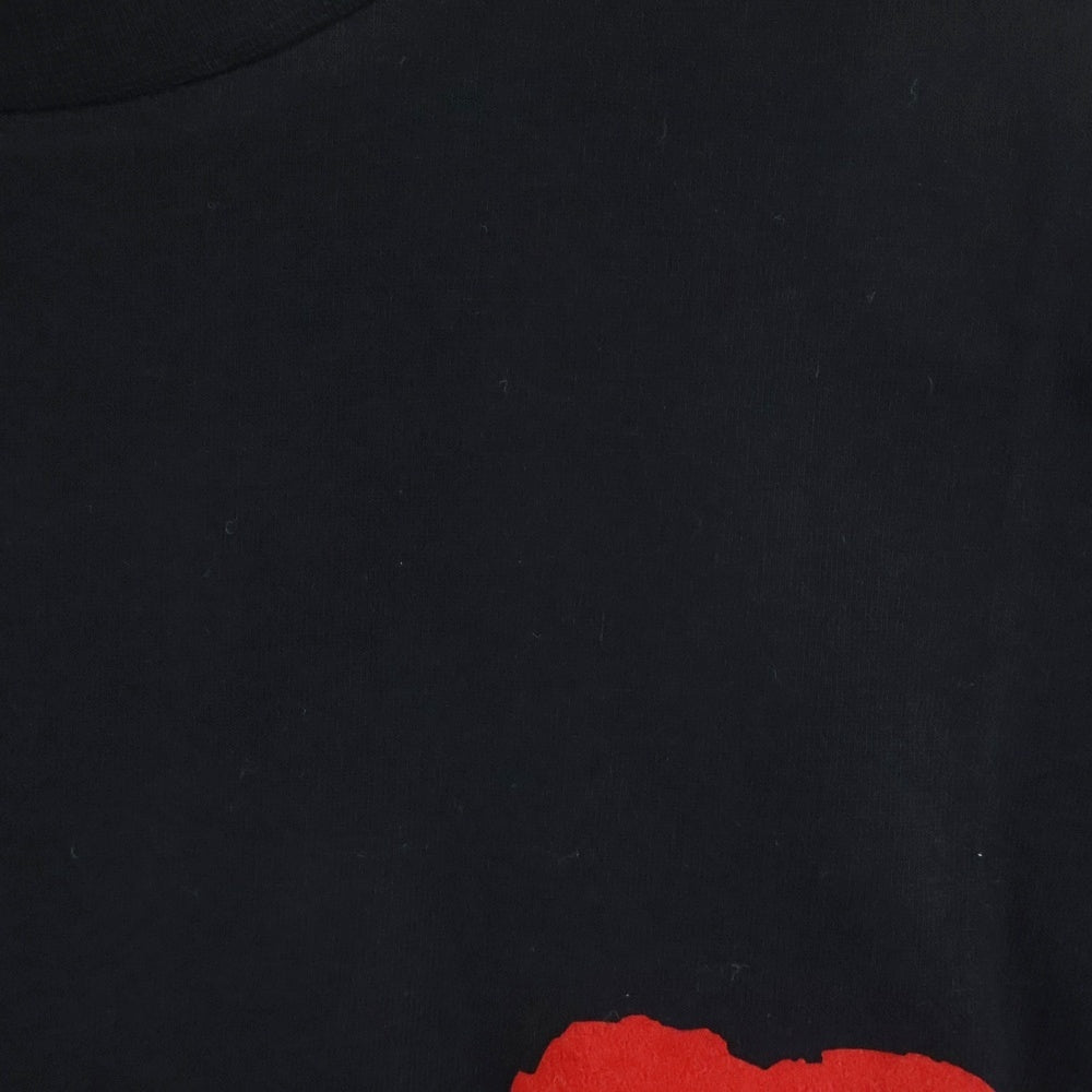 NO BRAND(ノーブランド) AKA SIX SIMON BARKER THE WORLDS GREATEST LOVER TEE アカシックス ハートプリント 半袖Tシャツ ブラック