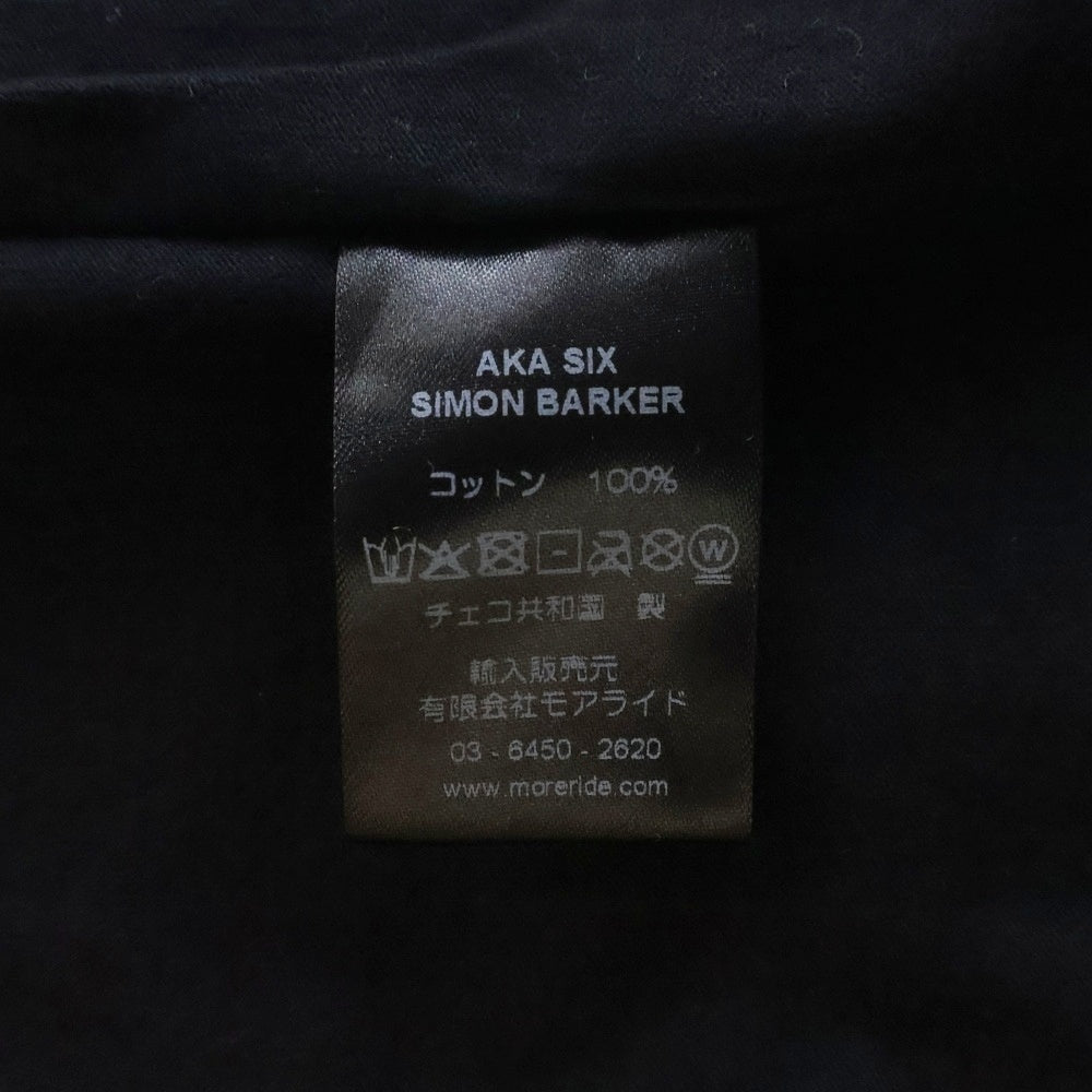 NO BRAND(ノーブランド) AKA SIX SIMON BARKER THE WORLDS GREATEST LOVER TEE アカシックス ハートプリント 半袖Tシャツ ブラック