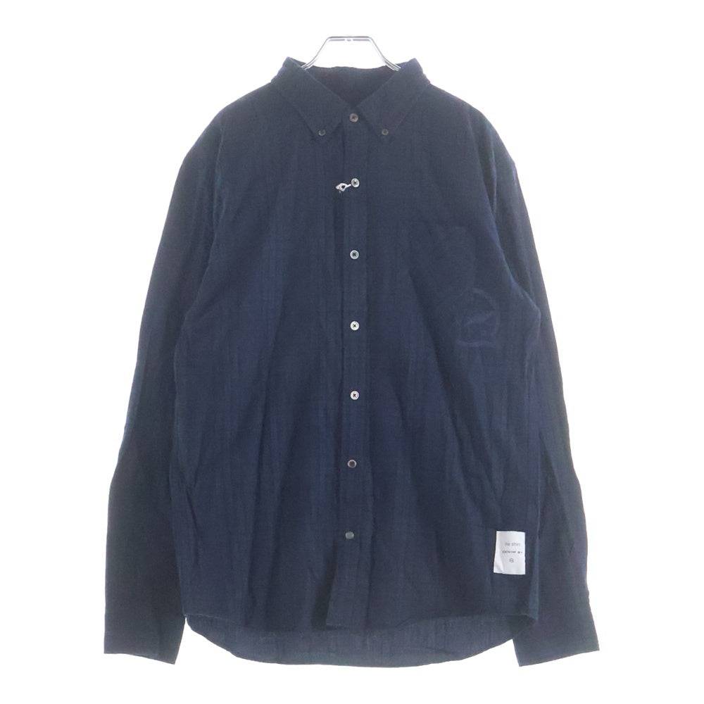DENIM BY VANQUISH & FRAGMENT(デニムバイヴァンキッシュアンドフラグメント) 長袖チェックシャツ ネイビー/グリーン VFS1046