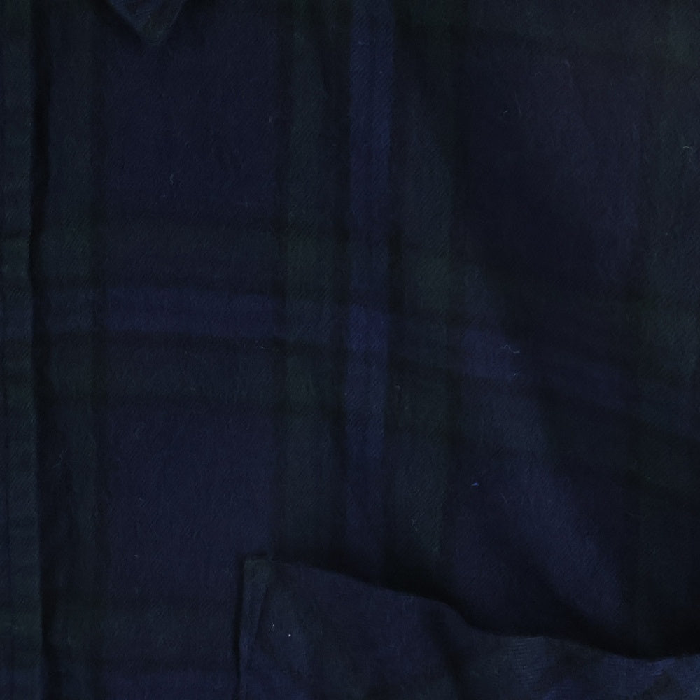DENIM BY VANQUISH & FRAGMENT(デニムバイヴァンキッシュアンドフラグメント) 長袖チェックシャツ ネイビー/グリーン VFS1046