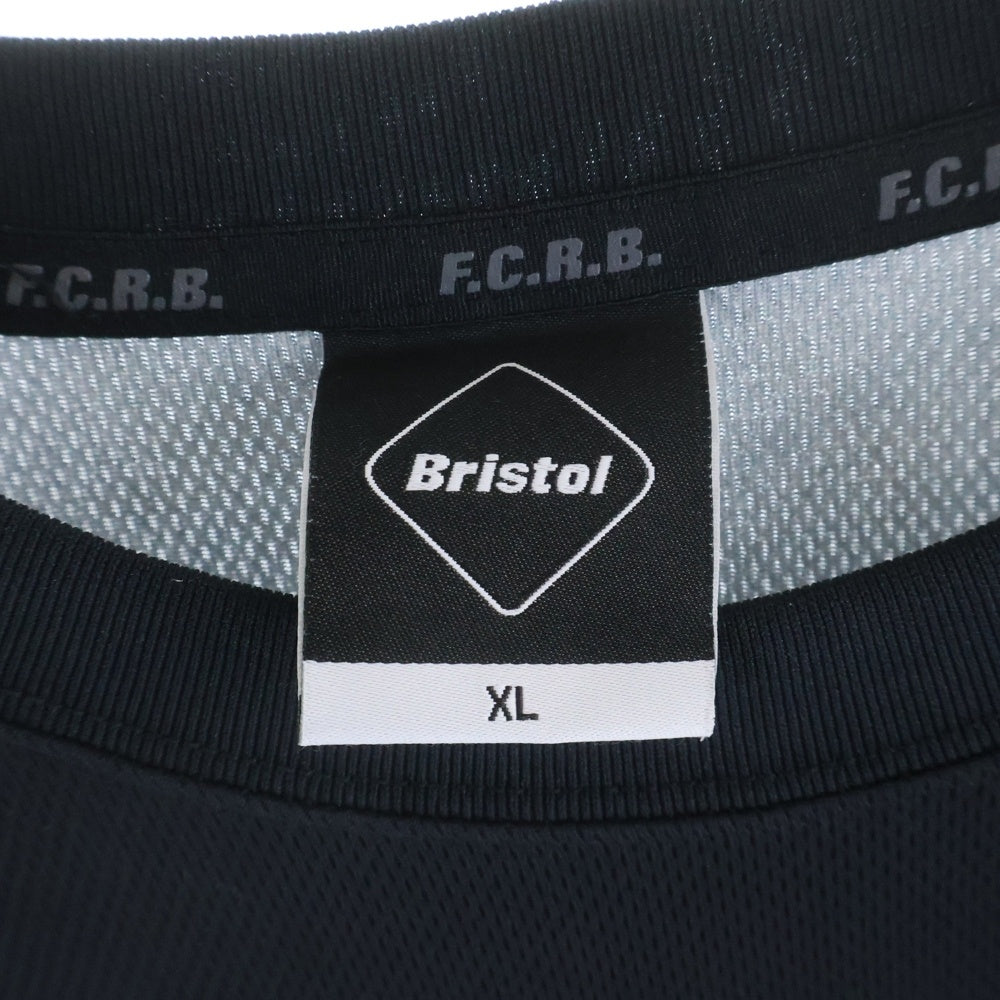 F.C.R.B./F.C.Real Bristol/FCRB(エフシーアールビー/エフシーレアルブリストル) 19AW BIG STAR L/S TOUR TEE FCRB-192037 ビッグロゴ メッシュ長袖カットソー ブラック/ピンク
