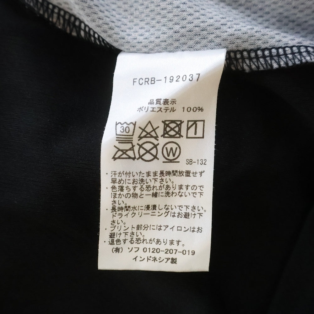 F.C.R.B./F.C.Real Bristol/FCRB(エフシーアールビー/エフシーレアルブリストル) 19AW BIG STAR L/S TOUR TEE FCRB-192037 ビッグロゴ メッシュ長袖カットソー ブラック/ピンク