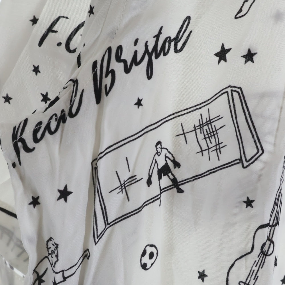 F.C.R.B./F.C.Real Bristol/FCRB(エフシーアールビー/エフシーレアルブリストル) Hawaiian shirt FCRB-190072 総柄開襟シャツ 半袖 ホワイト