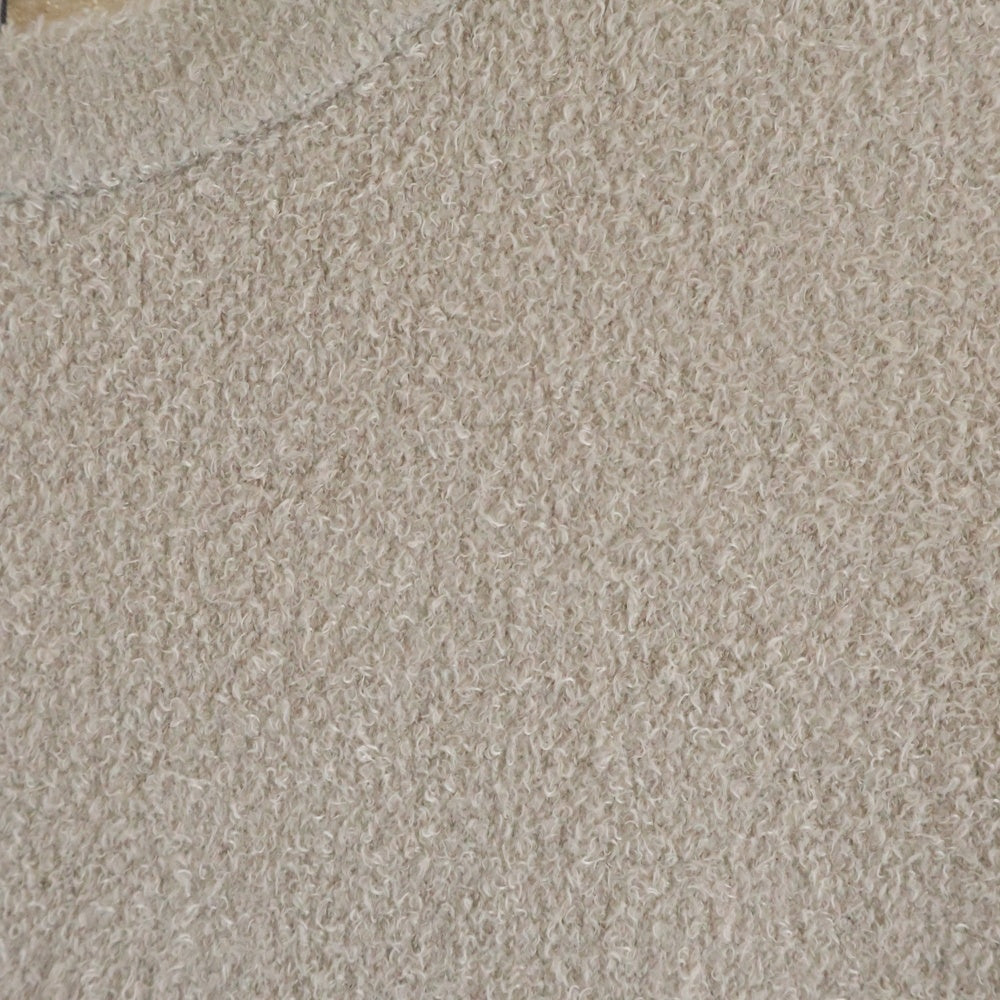 BAREFOOT DREAMS(ベアフットドリームス) RONHERMAN RH Logo Crew Neck Pullover SZMCL21431 ロゴクルーネック プルオーバー 長袖ニットセーター ベージュ