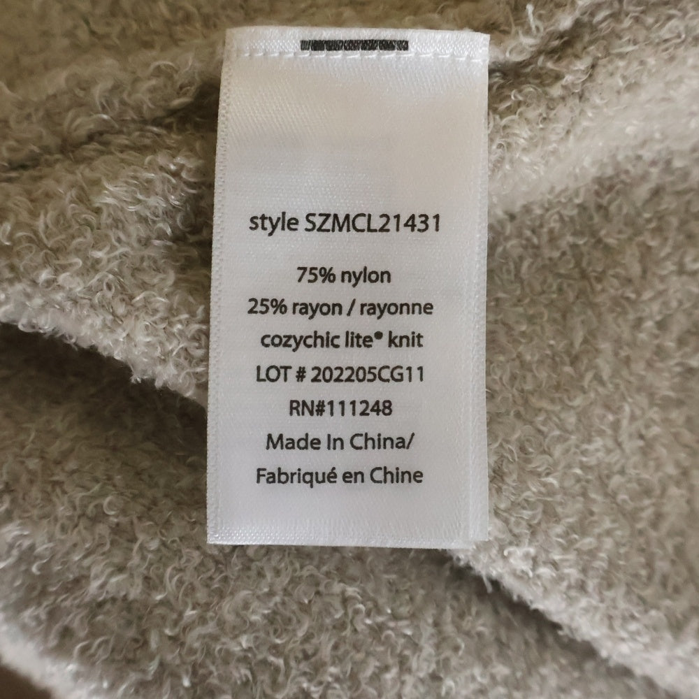 BAREFOOT DREAMS(ベアフットドリームス) RONHERMAN RH Logo Crew Neck Pullover SZMCL21431 ロゴクルーネック プルオーバー 長袖ニットセーター ベージュ