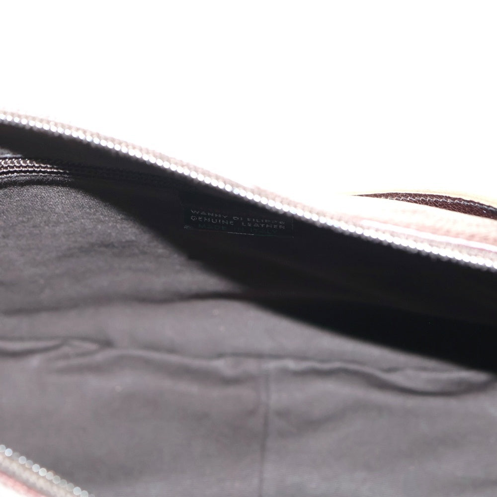 IL BISONTE(イル ビゾンテ) レザーショルダーバッグ ダークブラウン レディース