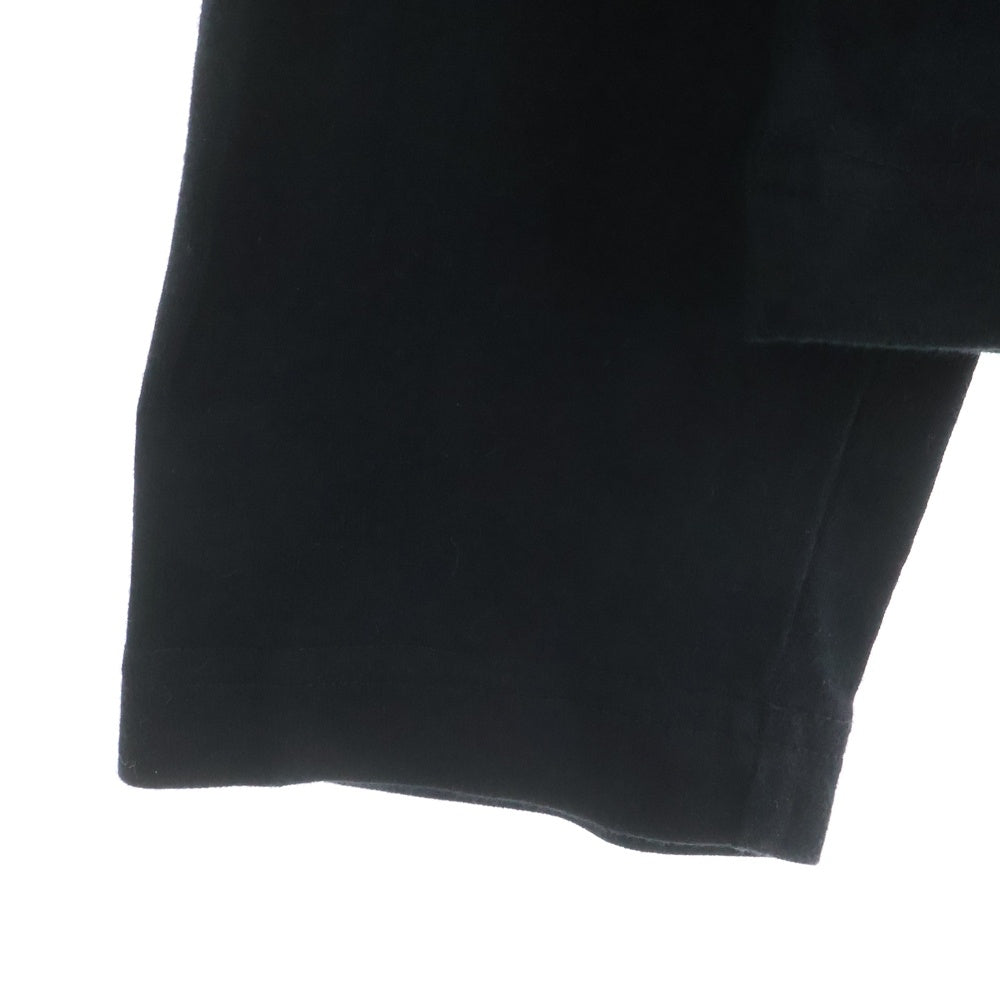 STUSSY(ステューシー) センターロゴ刺繍 黒タグ クルーネック長袖Tシャツ ブラック