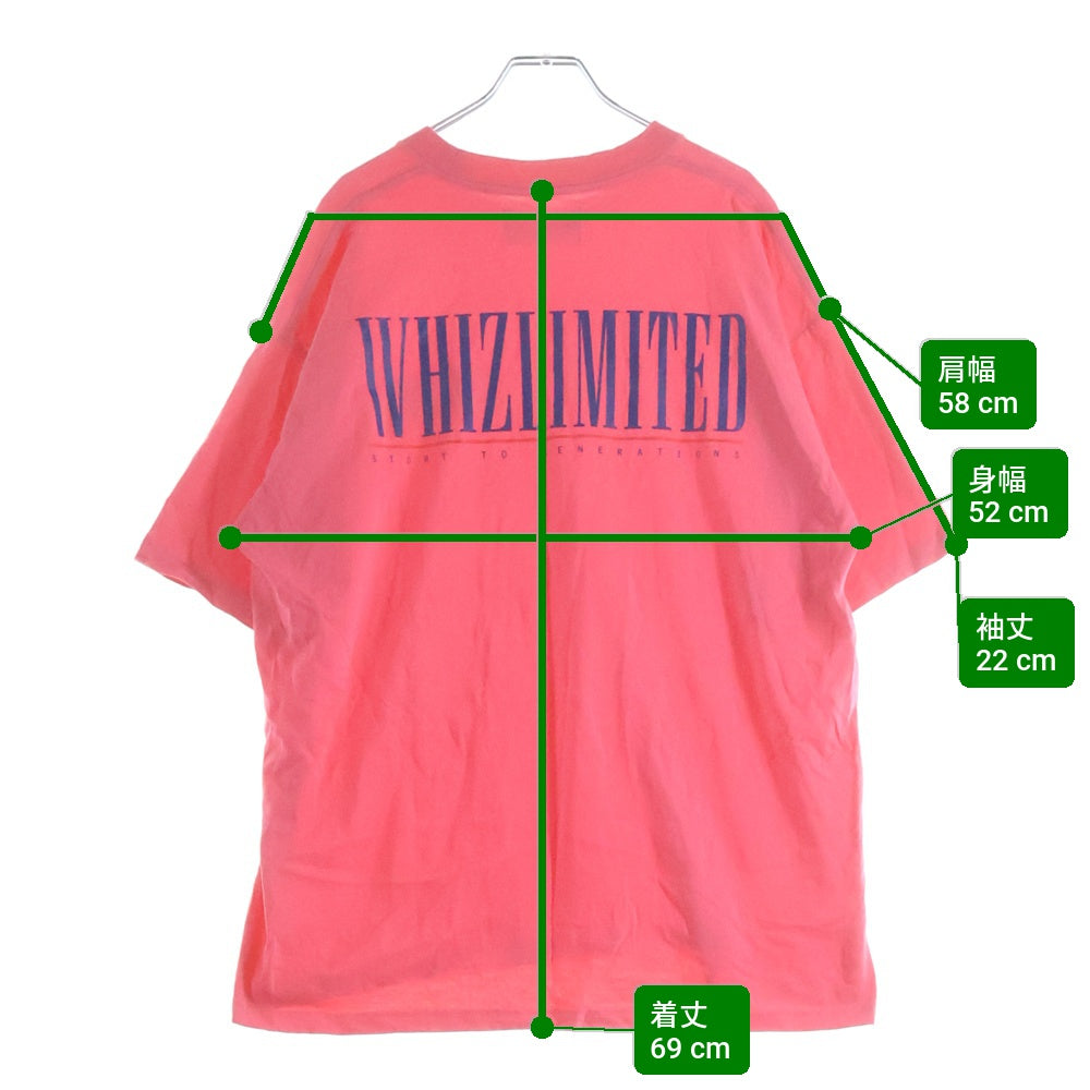 WHIZLIMITED(ウィズリミテッド) ロゴ半袖プリントTシャツ ピンク