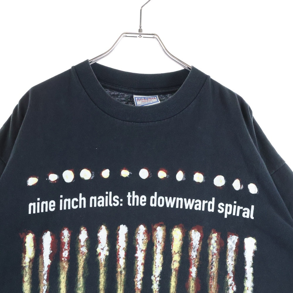 VINTAGE(ヴィンテージ) 90S NINE INCH NAILS 1994 THE DOWNWARD SPIRAL TEE ALL SPORT ナインインチネイルズ ダウンワードスパイラル 両面プリントTシャツ カットソー ブラック