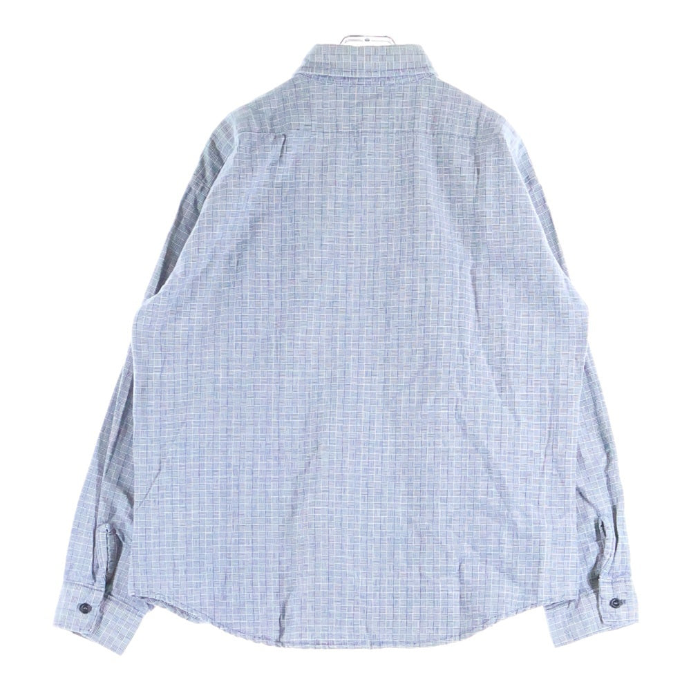 FIVE BROTHERS(ファイブブラザー) 70-80S FLANNEL L/S CHECK SHIRT USA製 フランネル 長袖 四崩し チェック シャツ ブルー/ホワイト