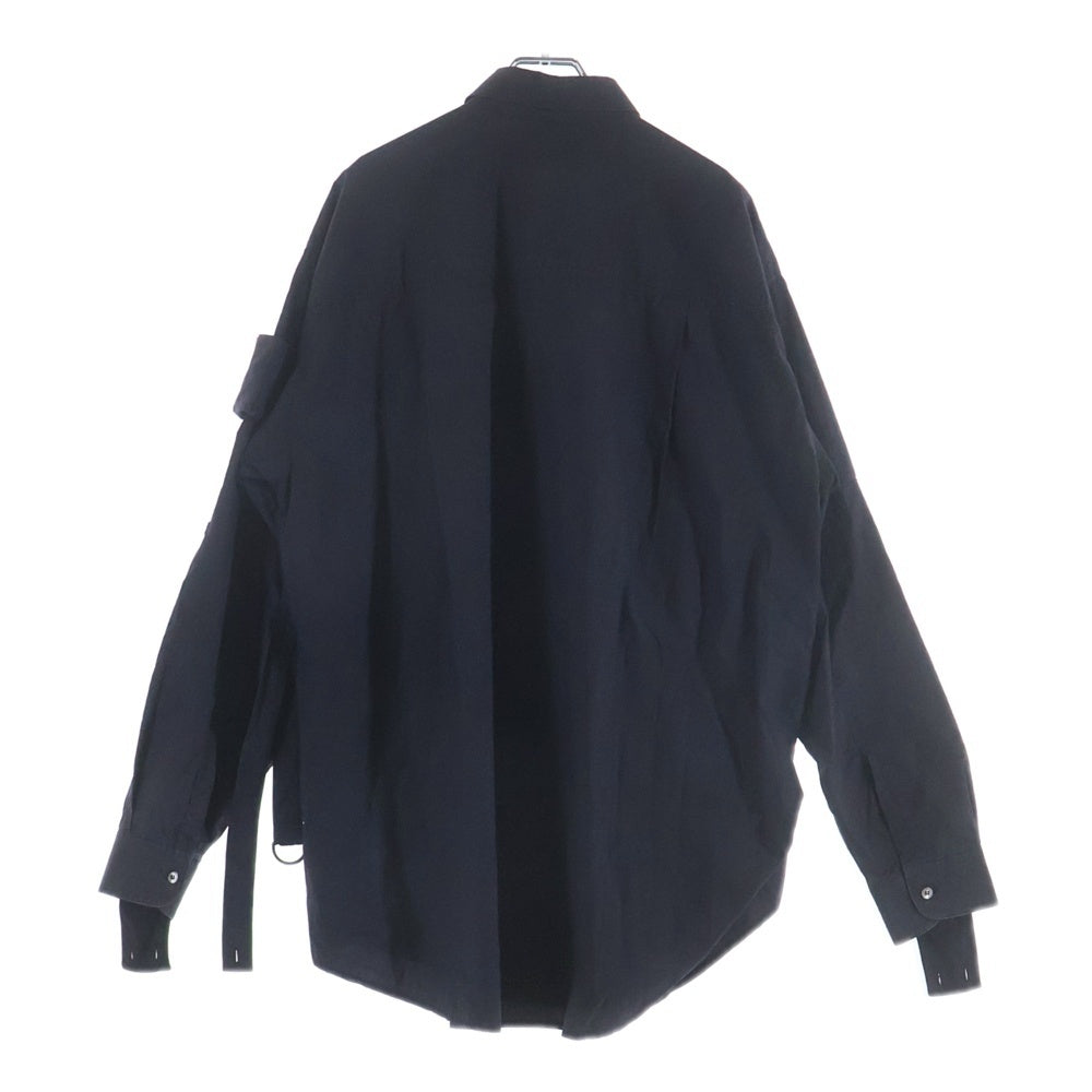 RAF SIMONS(ラフシモンズ) 03SS 消費者期 BONTAGE PARACHUTE SHIRT ボンテージ パラシュート長袖シャツ ブラック