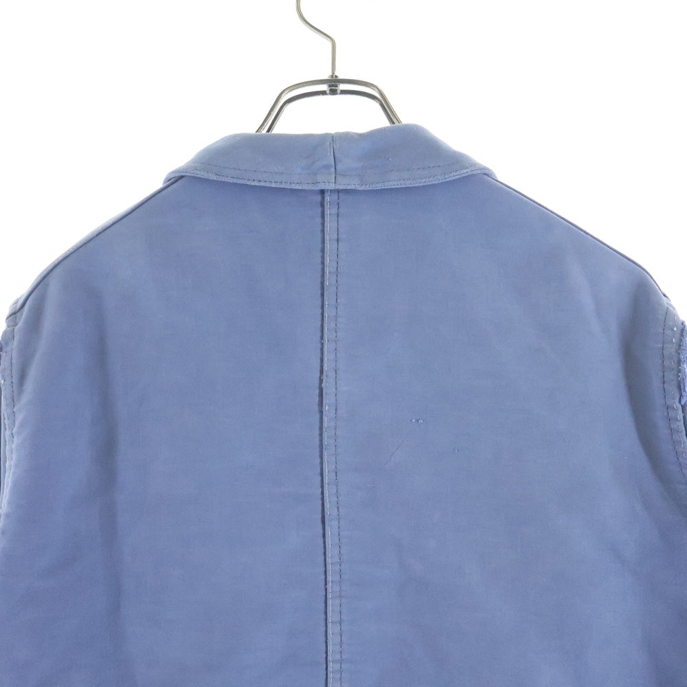 VINTAGE(ヴィンテージ) FRANCE MOLESKIN WORK JACKET フランス軍 ミリタリー モールスキン ワークジャケット ブルー