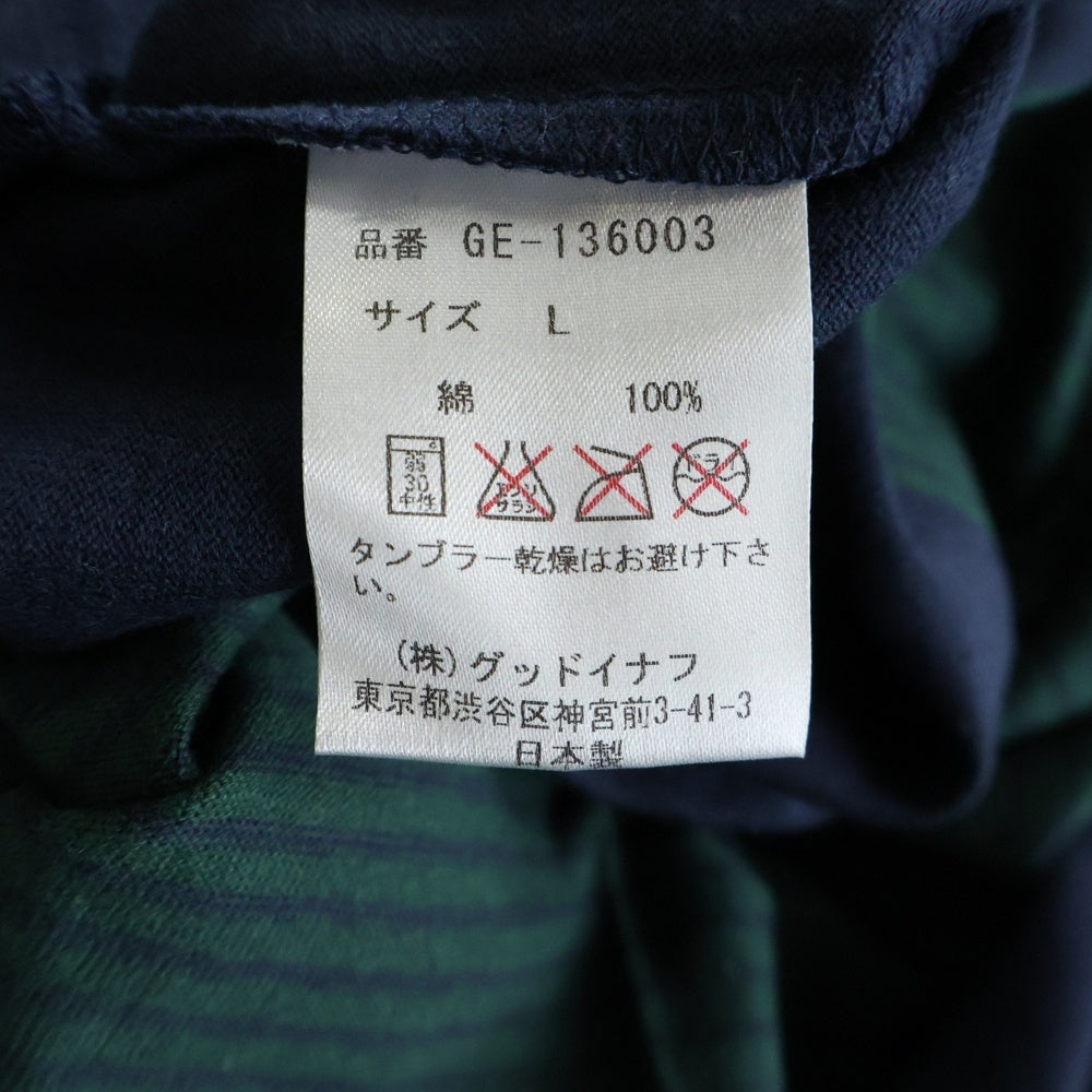 GOODENOUGH(グッドイナフ) ADAM BORDER S/S T SHIRT BLACK WATCH ボーダー 半袖Tシャツ カットソー ネイビー/グリーン GE-136003