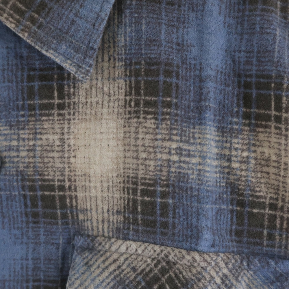 RRL(ダブルアールエル) OMBRE CHECK COTTON L/S SHIRT オンブレチェック コットン 長袖シャツ ブルー/ベージュ 782782395001