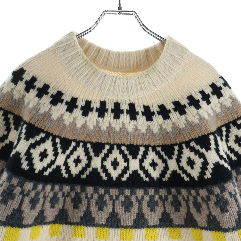 Maison Margiela(メゾンマルジェラ) 18AW ノルディック ニット 長袖ニットセーター S50GP0119 ベージュ