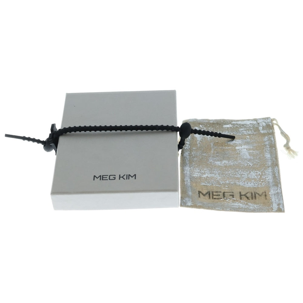 NO BRAND(ノーブランド) MEG KIM Belted Brief Card Holder ベルトデザイン カードケース ネックストラップ ブラック レザー