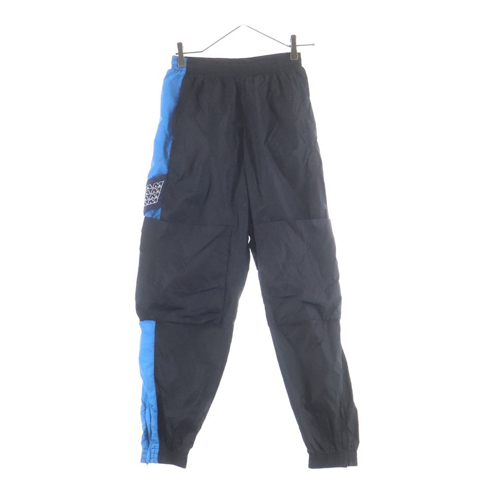 PAM(パム) SPACE IN SPACE TRACK PANTS スペースインスペース トラックナイロンパンツ ロゴ ブラック/ブルー