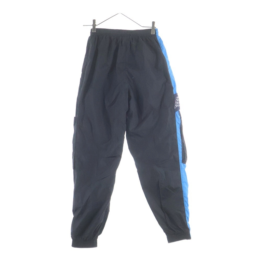 PAM(パム) SPACE IN SPACE TRACK PANTS スペースインスペース トラックナイロンパンツ ロゴ ブラック/ブルー
