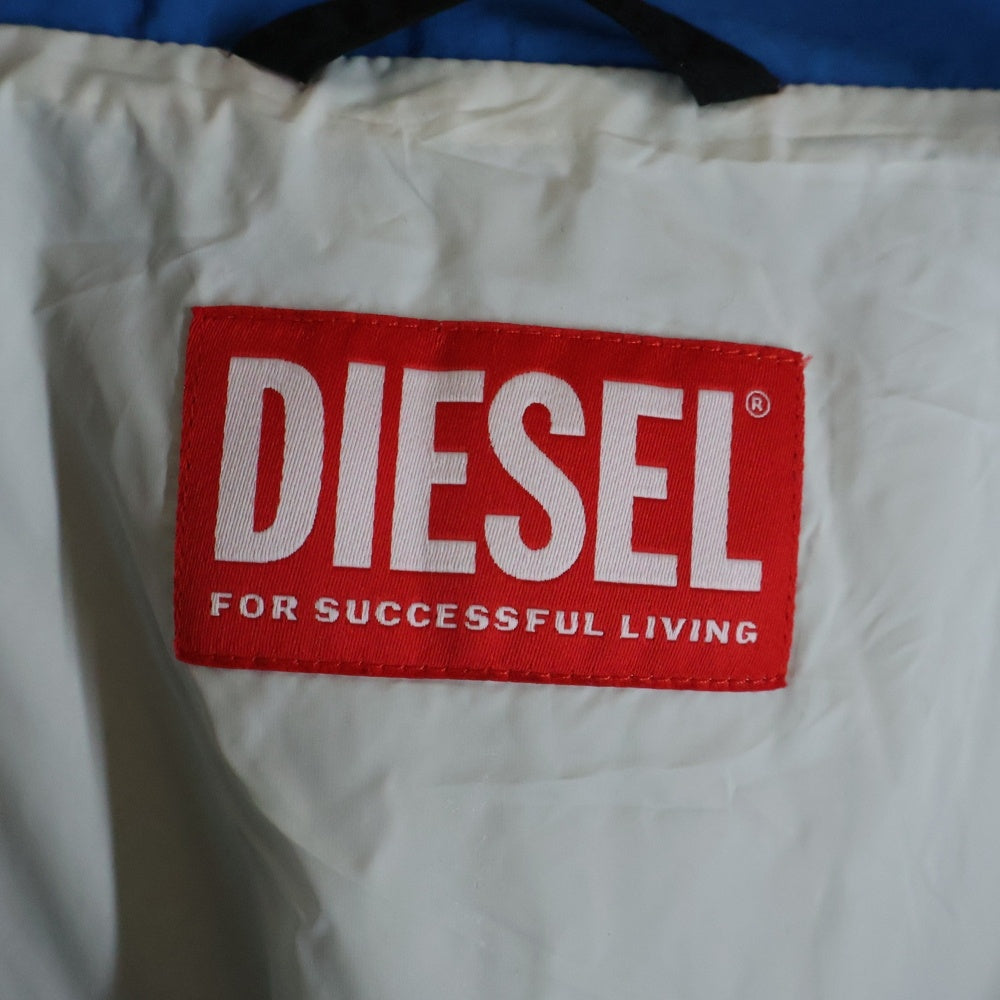 DIESEL(ディーゼル) 24AW J-CREED TRACK JACKET ダーティエフェクトナイロン ジップアップジャケット グレーA14130