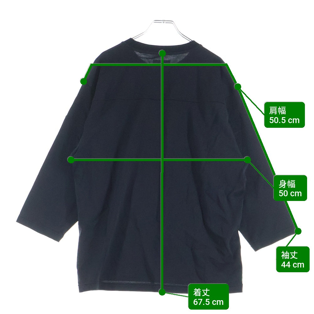 WTAPS(ダブルタップス) 24SS QB LS RACO ERA フットボール メッシュ 長袖カットソー Tシャツ ブラック 241ATDT-CSM18