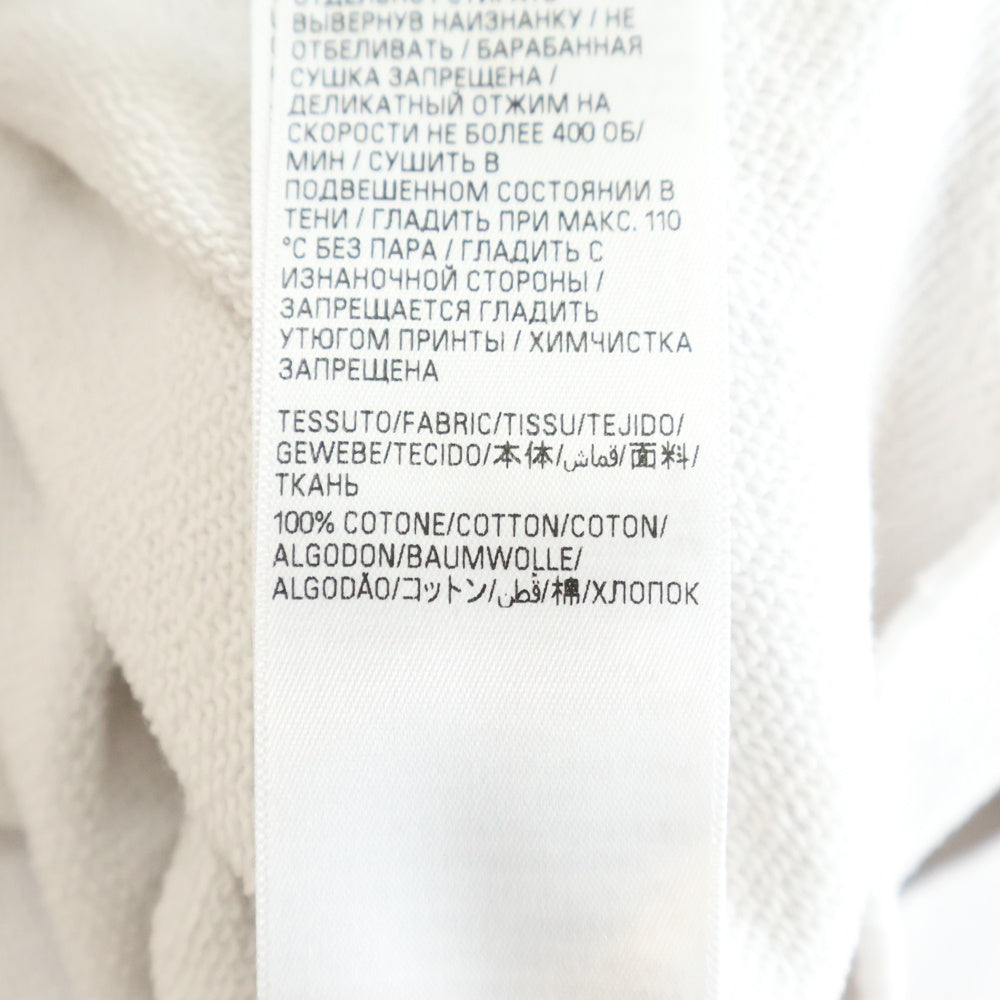 BALENCIAGA(バレンシアガ) 23SS Tape Type Ripped Pocket Hoodie テープタイプロゴ ヴィンテージ加工プルオーバーフーディパーカー 744441 TOVB1 アイボリー