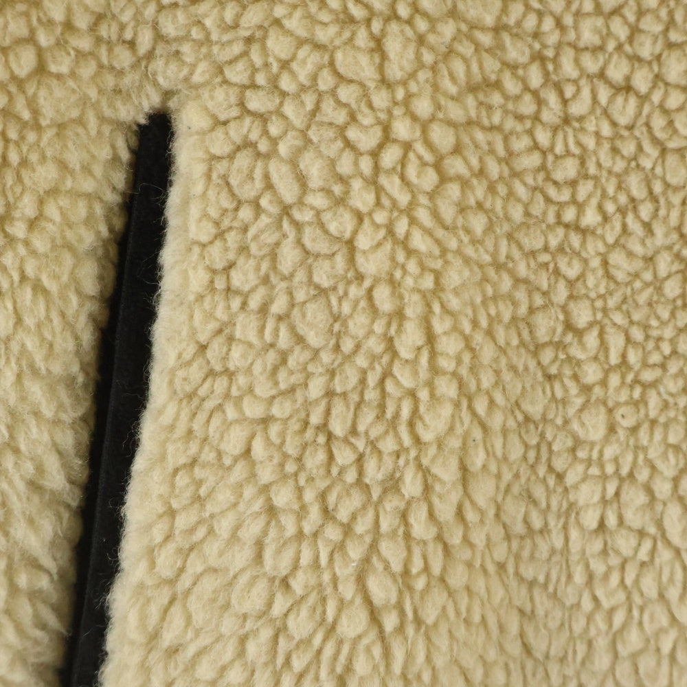 NUMBER (N)INE(ナンバーナイン) 03AW BOA FLEECE VEST カート期 ボアフリースベスト 裏地ペイズリー アイボリー/ブラック