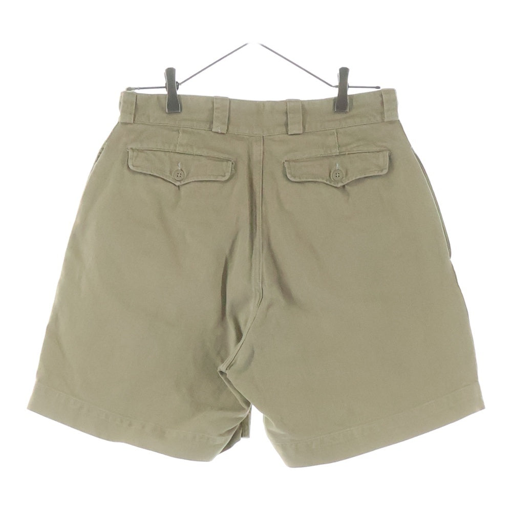 VINTAGE(ヴィンテージ) 50-60S FRENCH ARMY M52 SHORT MILITARY PANTS フランス軍 ミリタリー ショート パンツ チノ ショーツ ベージュ