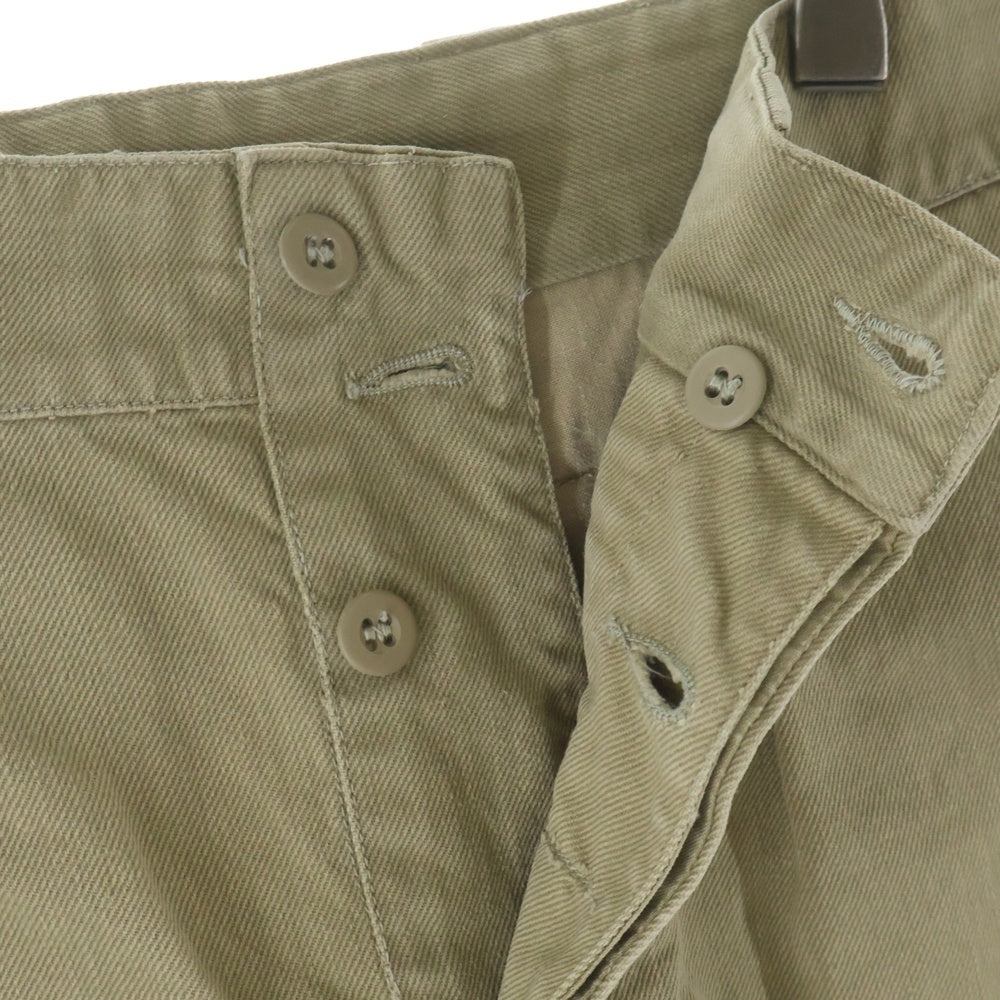 VINTAGE(ヴィンテージ) 50-60S FRENCH ARMY M52 SHORT MILITARY PANTS フランス軍 ミリタリー ショート パンツ チノ ショーツ ベージュ