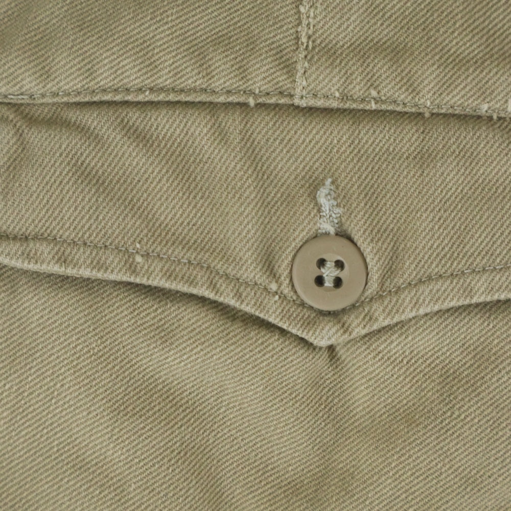VINTAGE(ヴィンテージ) 50-60S FRENCH ARMY M52 SHORT MILITARY PANTS フランス軍 ミリタリー ショート パンツ チノ ショーツ ベージュ
