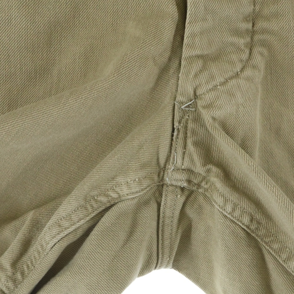VINTAGE(ヴィンテージ) 50-60S FRENCH ARMY M52 SHORT MILITARY PANTS フランス軍 ミリタリー ショート パンツ チノ ショーツ ベージュ