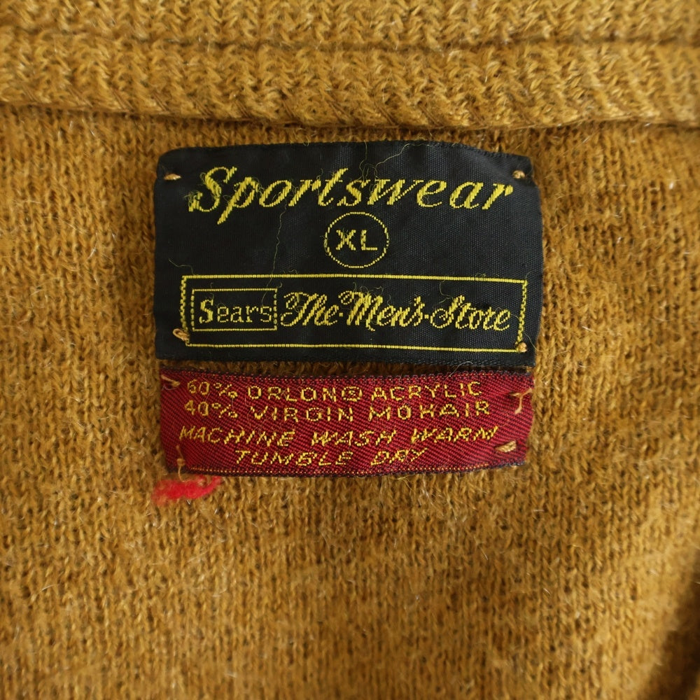 VINTAGE(ヴィンテージ) 60-70S SEARS SPORTWEAR (シアーズ スポーツウェア) MOHAIR CARDIGAN モヘアカーディガン オレンジ